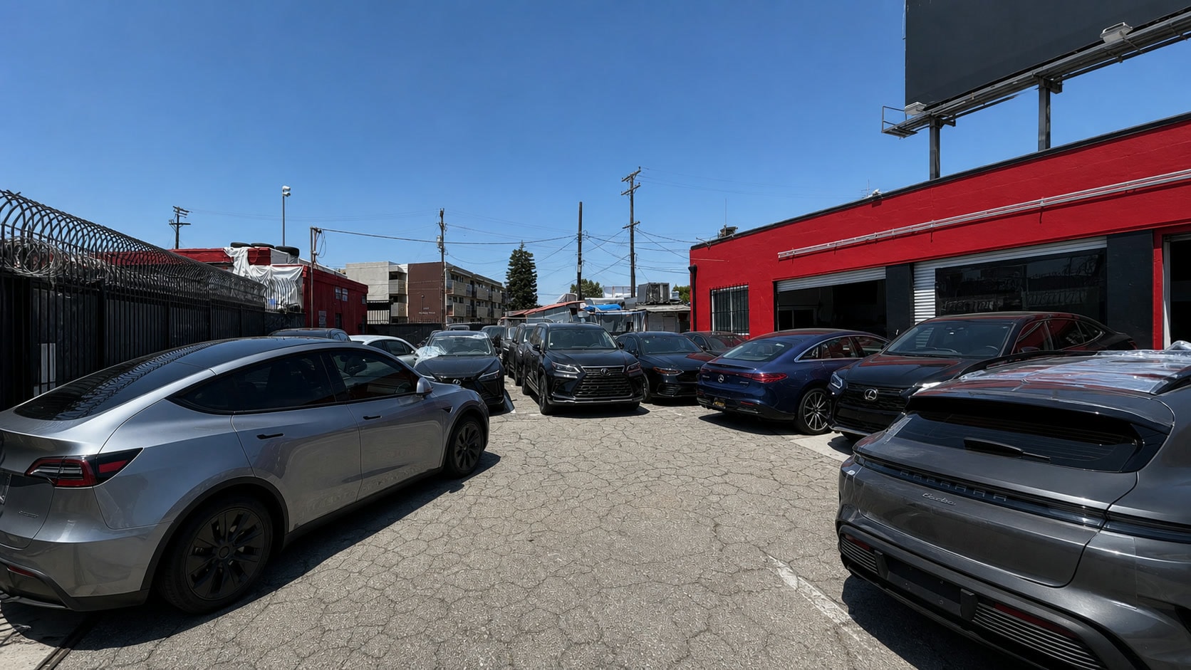 AI photorealistic premium vehicle lot at DVM Body Shop